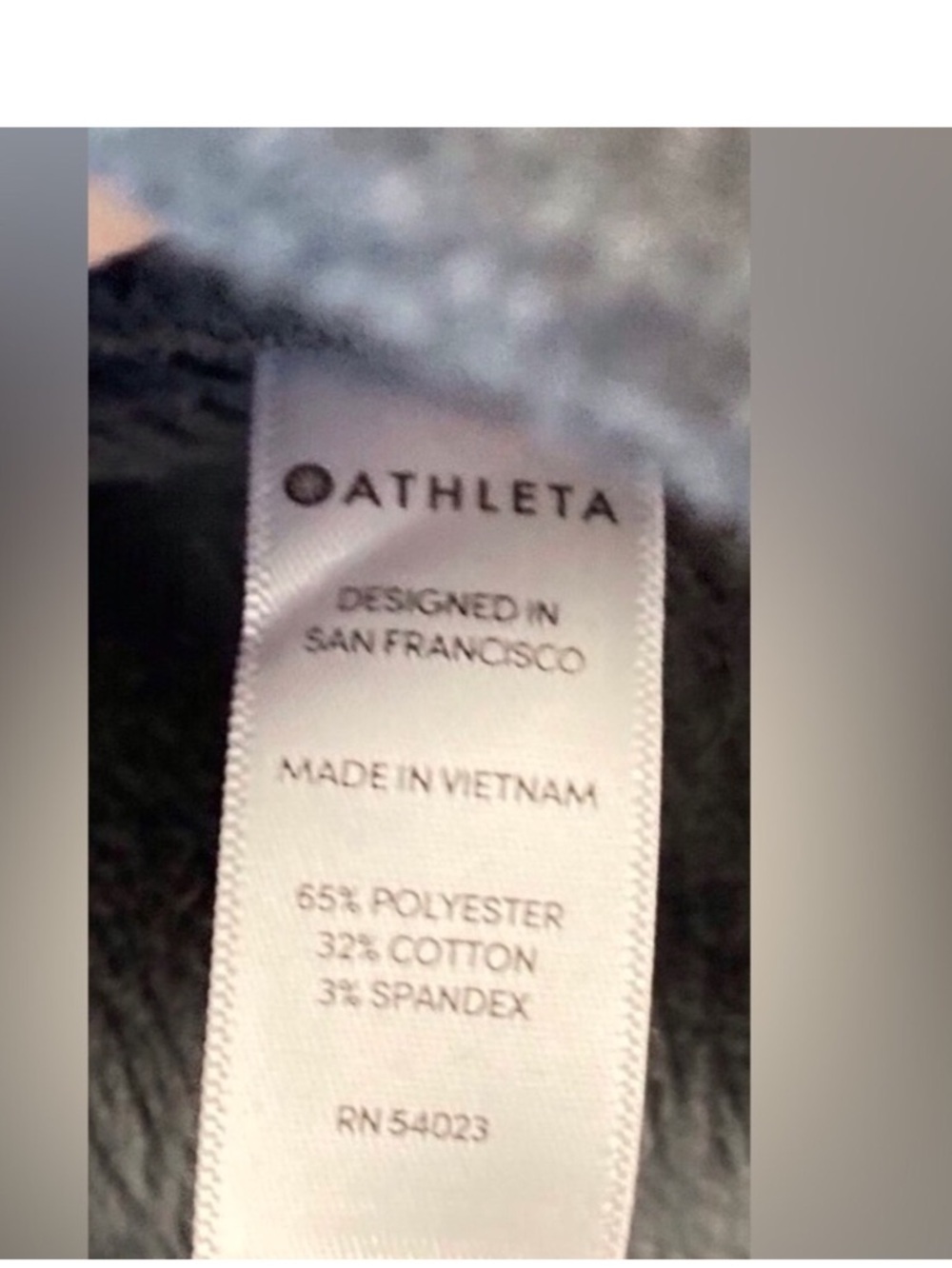 Athleta Cowl Neck Pullover Sweatshirt Charcoal Gray Fleece Lined Side Zip Size L - Picture 6 of 9